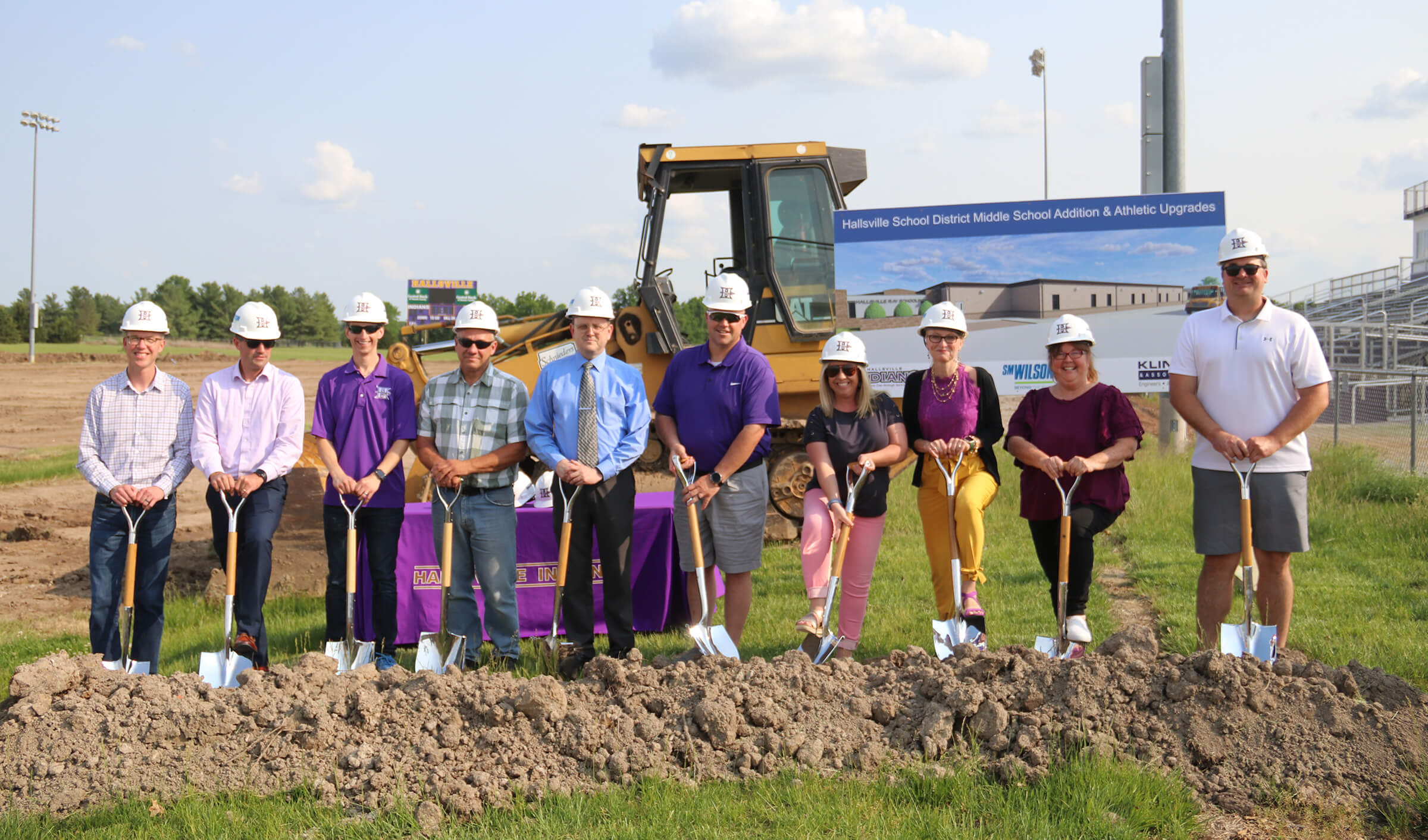 Hallsville School District breaks ground on middle school addition and athletic upgrades