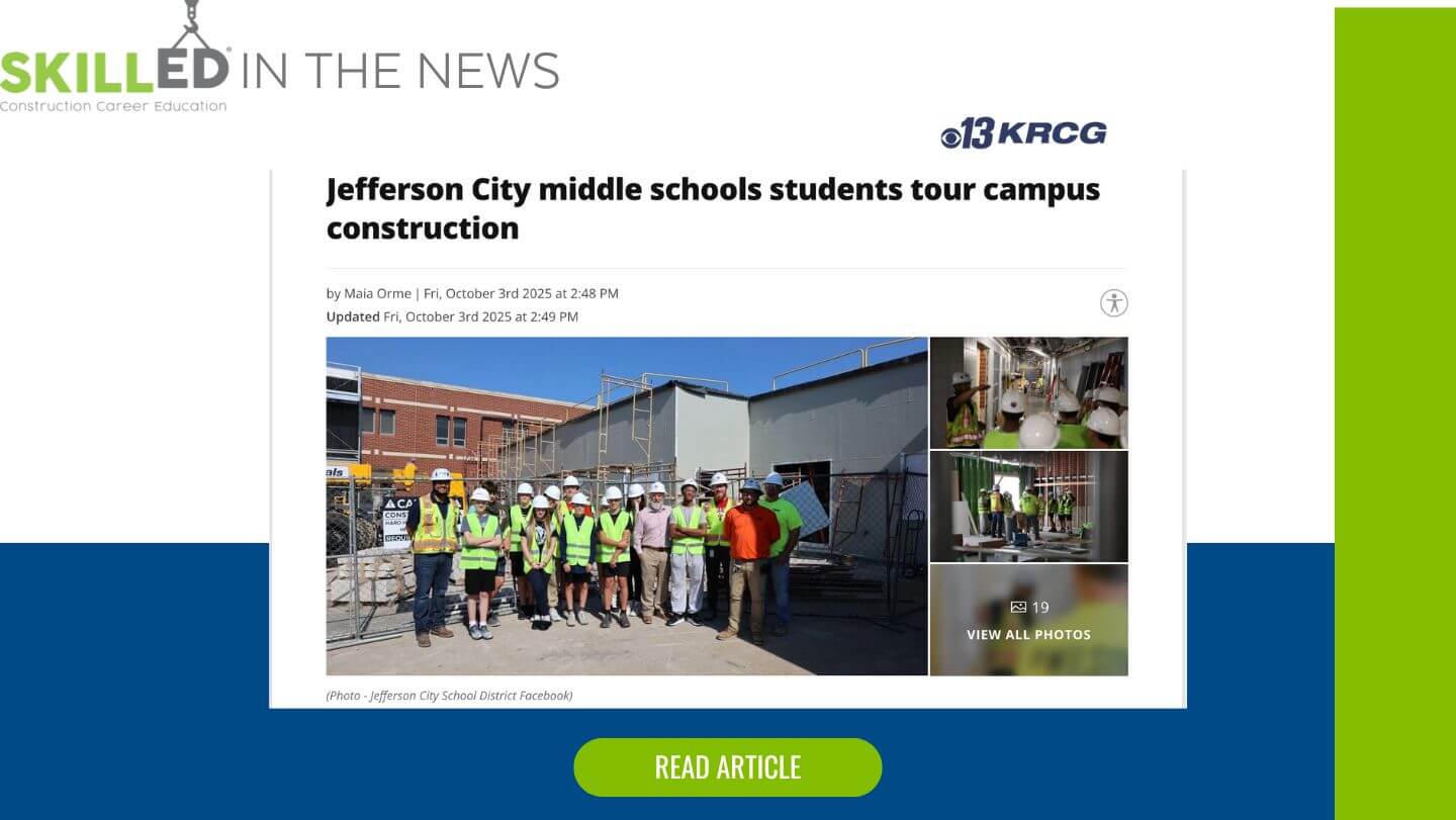 Jefferson City middle schools students tour campus construction